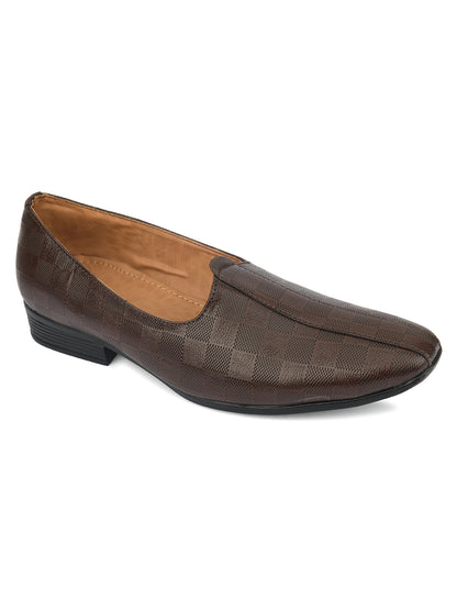 DESI COLOUR Mens Brown Ethnic Footwear/Punjabi Jutti