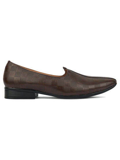 DESI COLOUR Mens Brown Ethnic Footwear/Punjabi Jutti