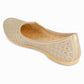 DESI COLOUR Mens Gold Ethnic Footwear/Punjabi Jutti