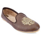 DESI COLOUR Mens Gold Ethnic Footwear/Punjabi Jutti