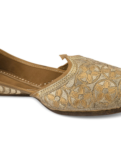 DESI COLOUR Mens Brown Ethnic Footwear/Punjabi Jutti