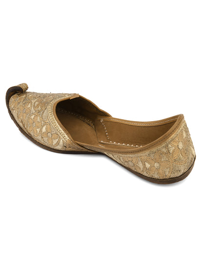 DESI COLOUR Mens Brown Ethnic Footwear/Punjabi Jutti