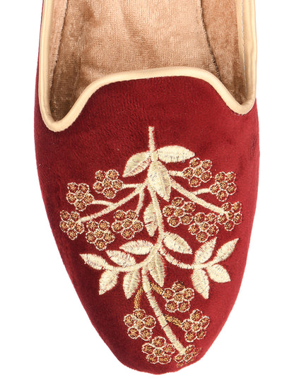 DESI COLOUR Mens Gold Ethnic Footwear/Punjabi Jutti