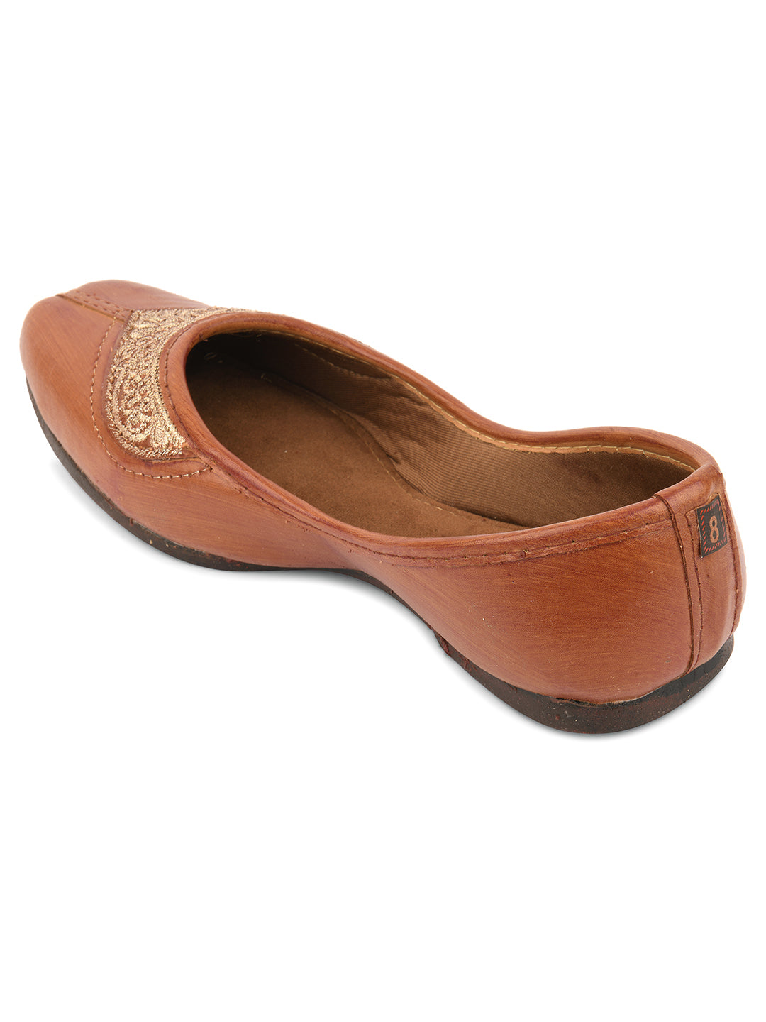 DESI COLOUR Women Brown Ethnic Punjabi Jutti