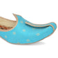 DESI COLOUR Mens Blue Ethnic Footwear/Punjabi Jutti