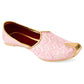 DESI COLOUR Mens Pink Ethnic Footwear/Punjabi Jutti