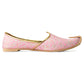 DESI COLOUR Mens Pink Ethnic Footwear/Punjabi Jutti