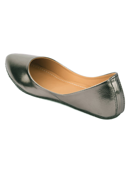 DESI COLOUR Women Grey Ballerinas Flats