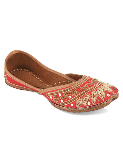 DESI COLOUR Women Beige Printed Ballerinas Flats