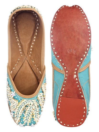 DESI COLOUR Women Beige Printed Ballerinas Flats